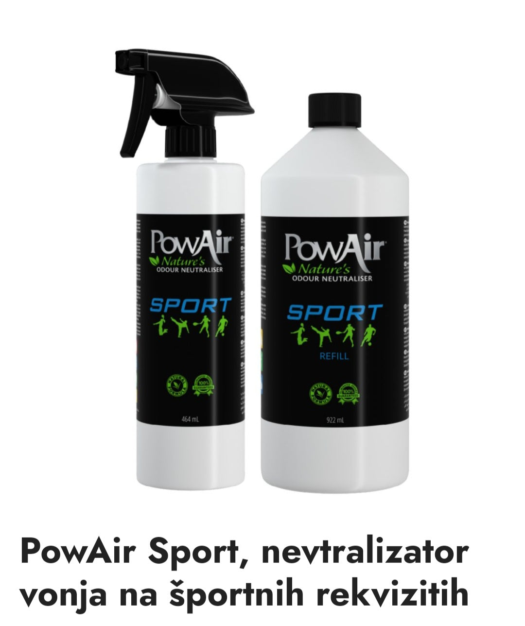 PowAir Sport, nevtralizator vonja na športnih rekvizitih 464 ml