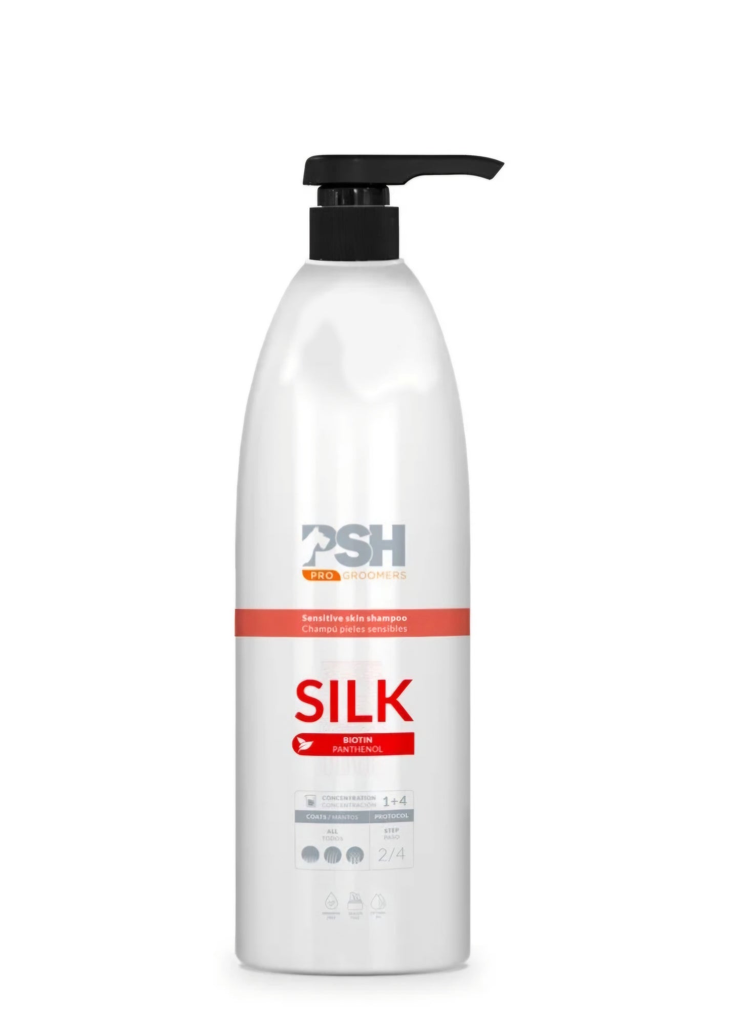 PSH Silk Biotin, šampon za obnovitev dlake 1L