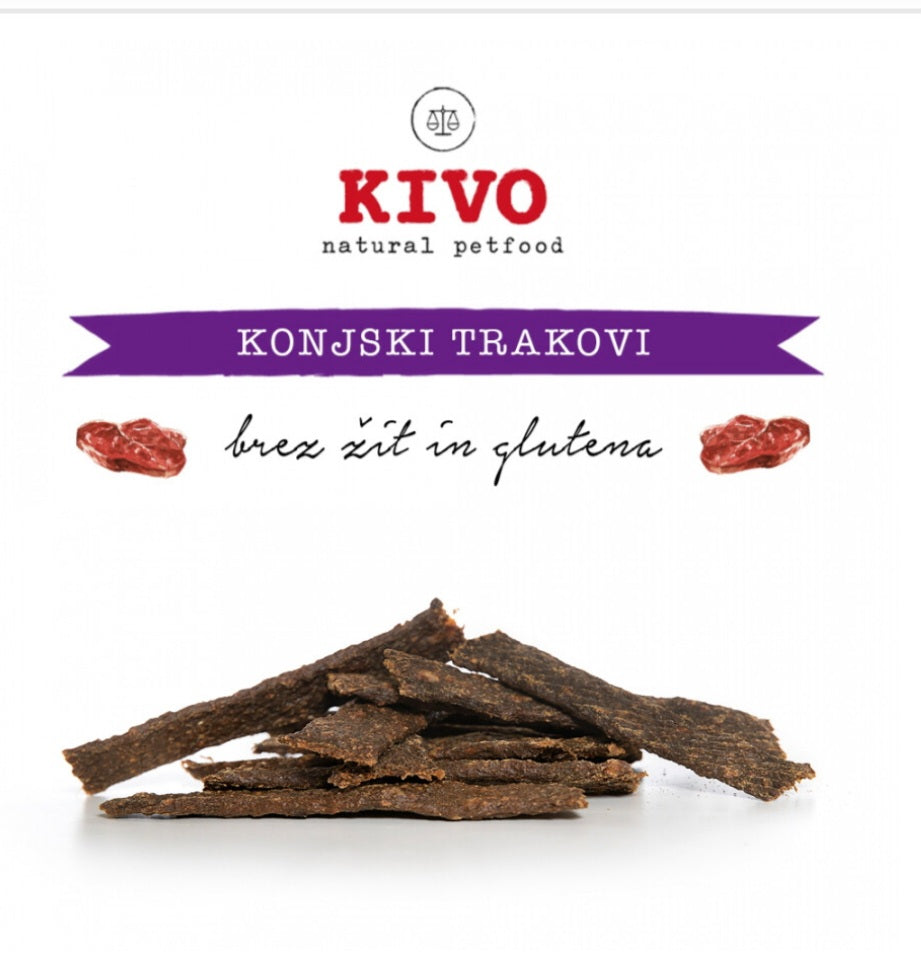 Kivo sušeni konjski trakovi 200g