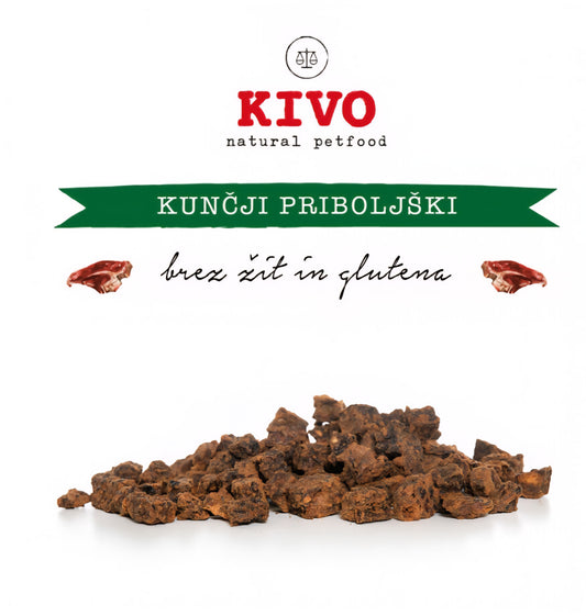 KIVO KUNČJE MESO V KOCKAH 400g